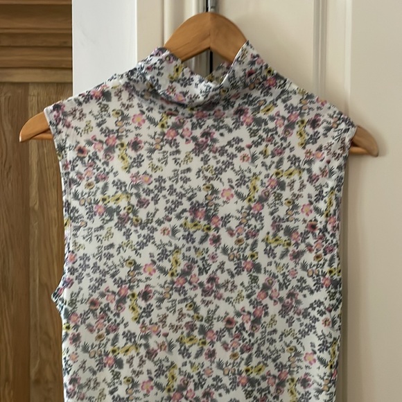 AFRM NWT maci mock neck floral cut out dress - Picture 9 of 16